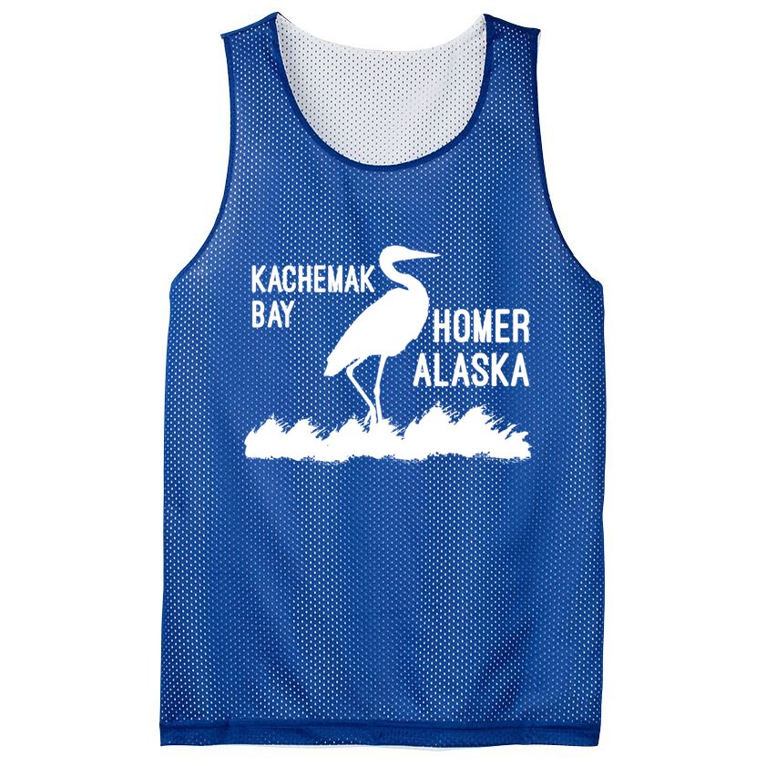 Kachemak Bay Homer Alaska Crane Gift Mesh Reversible Basketball Jersey Tank