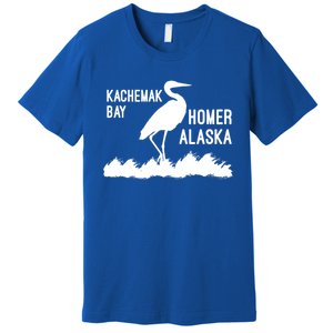 Kachemak Bay Homer Alaska Crane Gift Premium T-Shirt