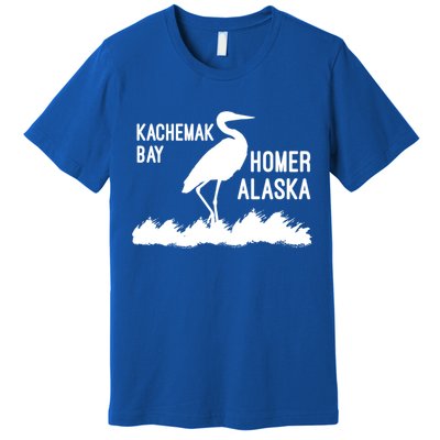 Kachemak Bay Homer Alaska Crane Gift Premium T-Shirt