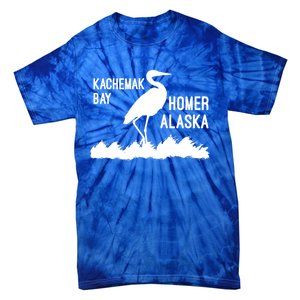 Kachemak Bay Homer Alaska Crane Gift Tie-Dye T-Shirt