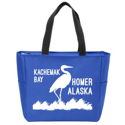 Kachemak Bay Homer Alaska Crane Gift Zip Tote Bag