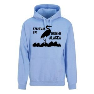 Kachemak Bay Homer Alaska Crane Gift Unisex Surf Hoodie