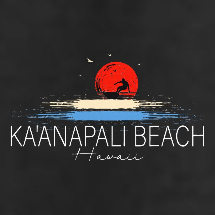 KaAnapali Beach Hawaii Sea Surfing 7 Panel Mesh Trucker Snapback Hat
