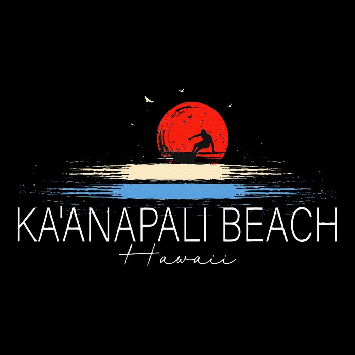KaAnapali Beach Hawaii Sea Surfing Tall T-Shirt