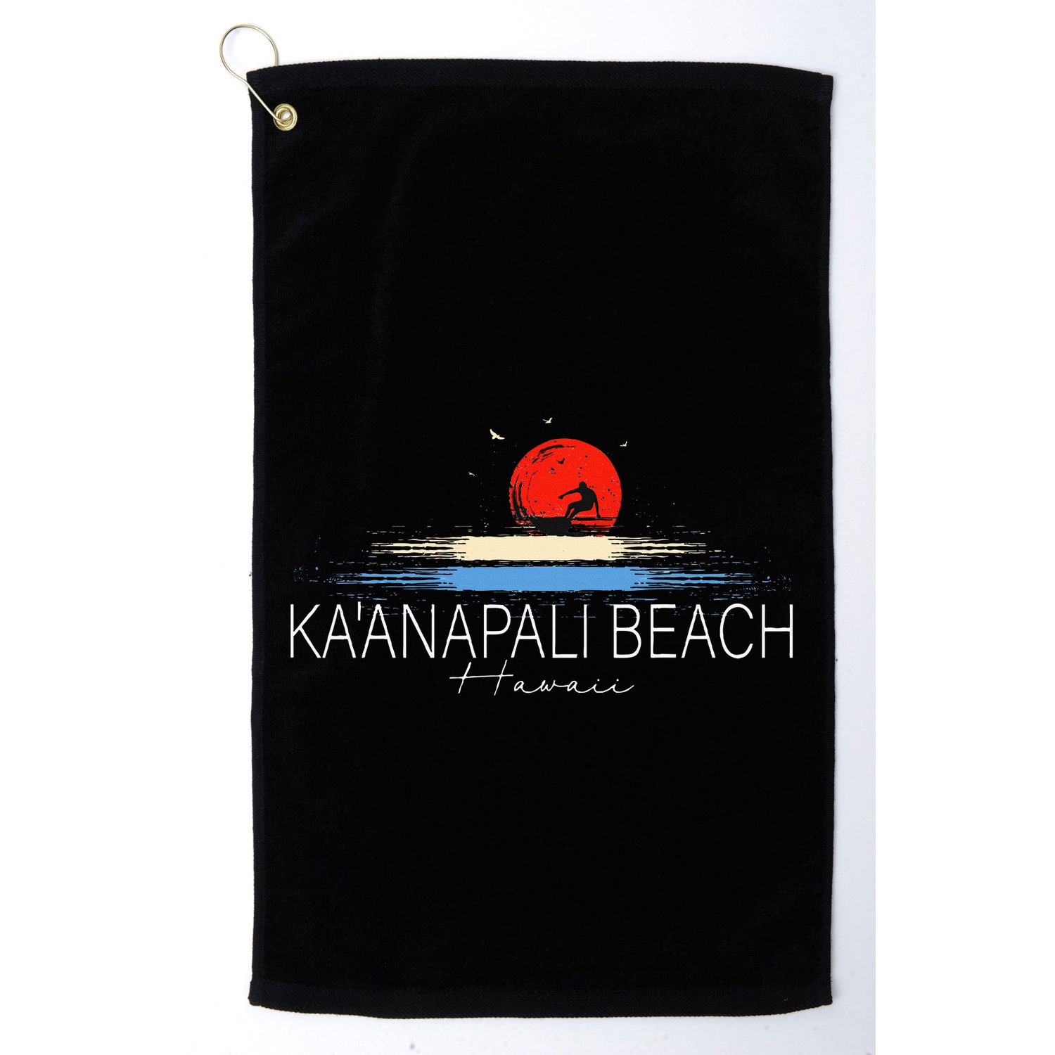 KaAnapali Beach Hawaii Sea Surfing Golf Towel