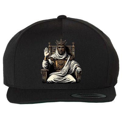 King Baldwin Iv Wool Snapback Cap