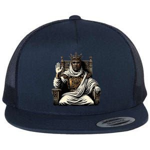 King Baldwin Iv Flat Bill Trucker Hat