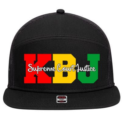 Ketanji Brown Jackson Supreme Court Justice 1st Black Woman Judge 7 Panel Mesh Trucker Snapback Hat