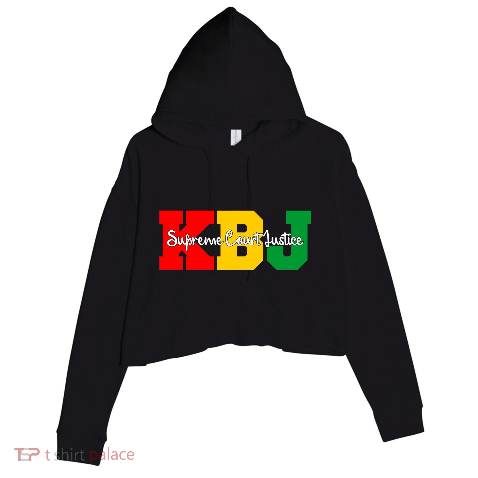 Ketanji Brown Jackson Supreme Court Justice 1st Black Woman Judge Crop Fleece Hoodie