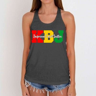 Ketanji Brown Jackson Supreme Court Justice 1st Black Woman Judge Women's Knotted Racerback Tank