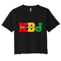 Ketanji Brown Jackson Supreme Court Justice 1st Black Woman Judge Women's Crop Top Tee