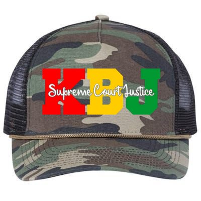 Ketanji Brown Jackson Supreme Court Justice 1st Black Woman Judge Retro Rope Trucker Hat Cap