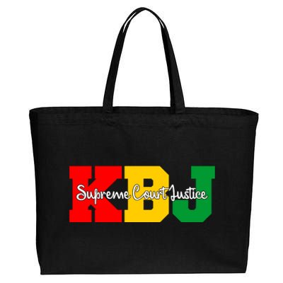 Ketanji Brown Jackson Supreme Court Justice 1st Black Woman Judge Cotton Canvas Jumbo Tote