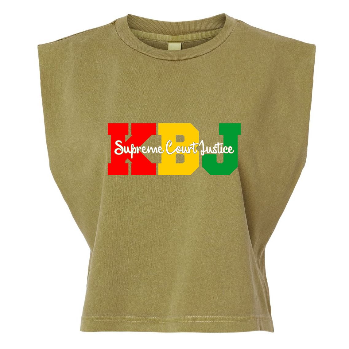 Ketanji Brown Jackson Supreme Court Justice 1st Black Woman Judge Garment-Dyed Women's Muscle Tee