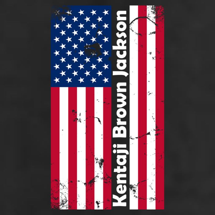 Kentaji Brown Jackson USA Flag Adult Drive Performance Visor