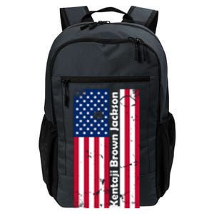 Kentaji Brown Jackson USA Flag Daily Commute Backpack