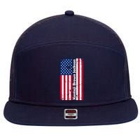 Kentaji Brown Jackson USA Flag 7 Panel Mesh Trucker Snapback Hat
