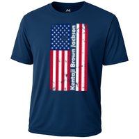 Kentaji Brown Jackson USA Flag Cooling Performance Crew T-Shirt