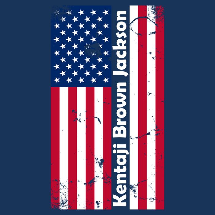 Kentaji Brown Jackson USA Flag Cooling Performance Crew T-Shirt