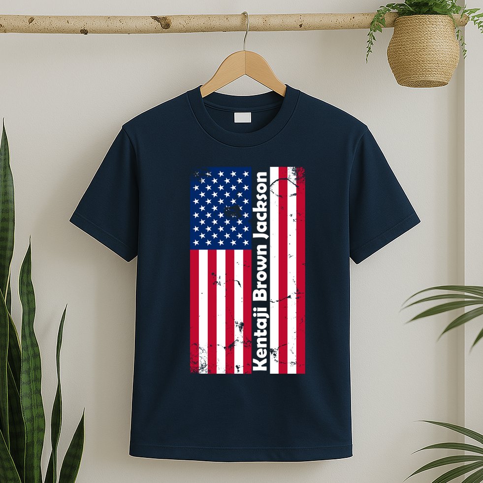 Kentaji Brown Jackson USA Flag T-Shirt