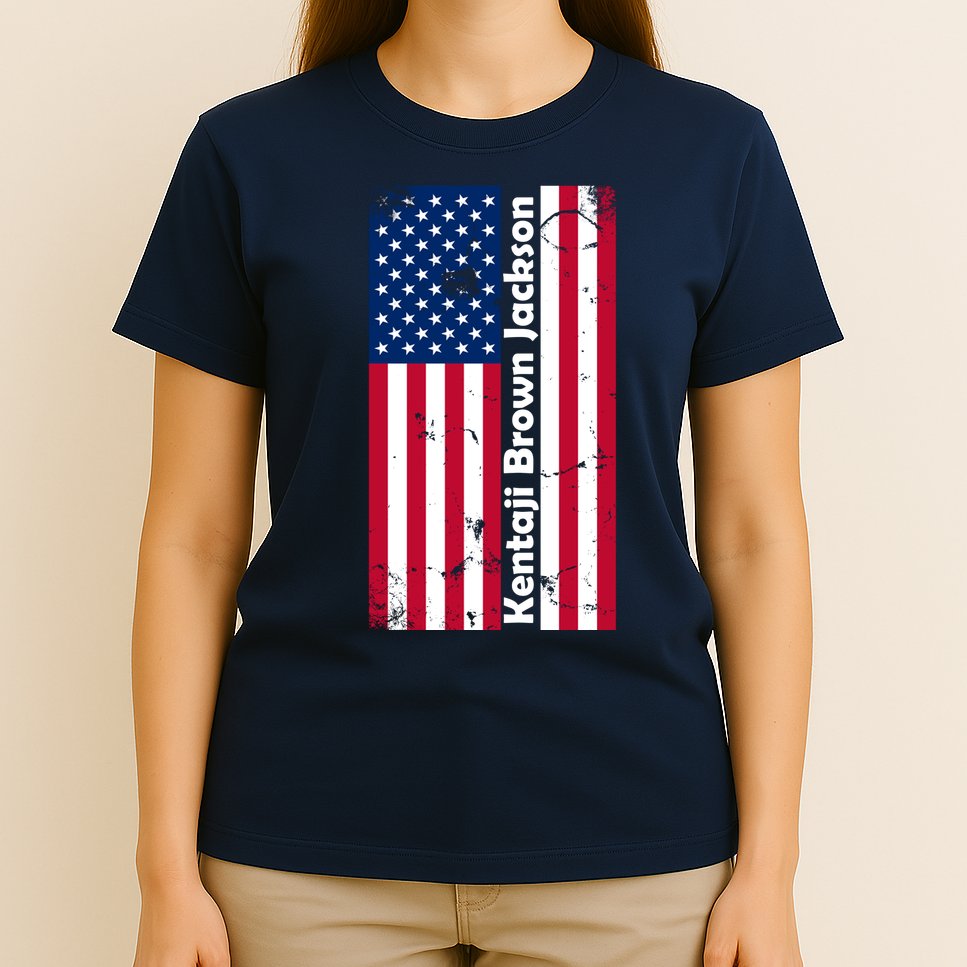 Kentaji Brown Jackson USA Flag T-Shirt