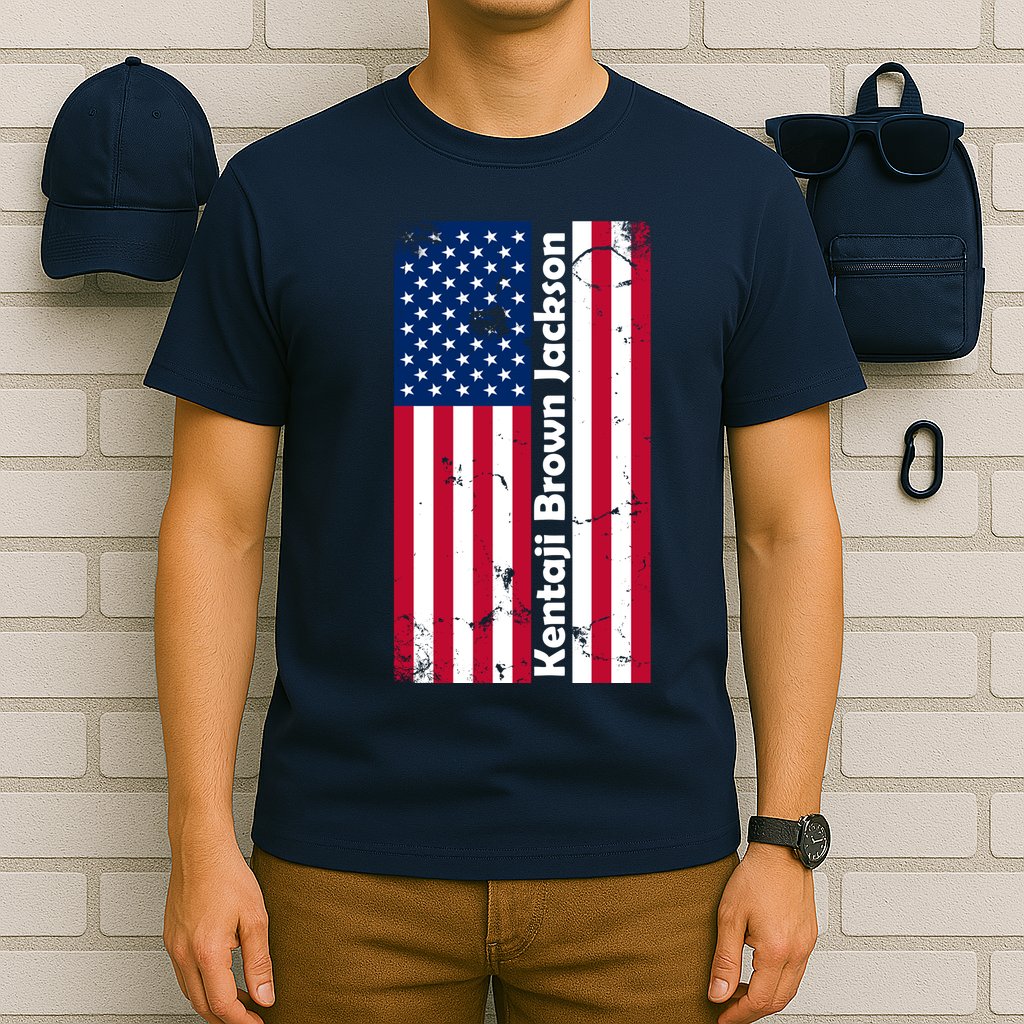 Kentaji Brown Jackson USA Flag T-Shirt