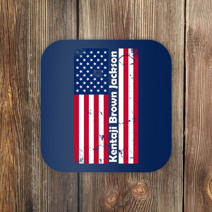 Kentaji Brown Jackson USA Flag Coaster