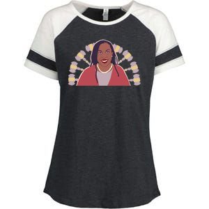 Ketanji Brown Jackson Supreme Court Enza Ladies Jersey Colorblock Tee