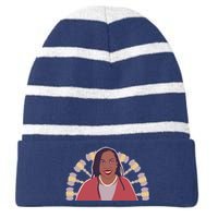 Ketanji Brown Jackson Supreme Court Striped Beanie with Solid Band