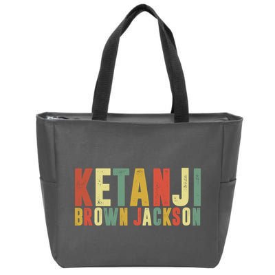 Kentaji Brown Jackson Vintage Zip Tote Bag