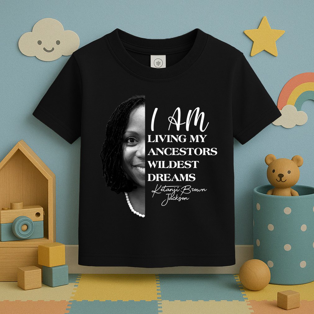 Ketanji Brown Jackson I Am Living My Ancestors Wildest Dreams Toddler T-Shirt