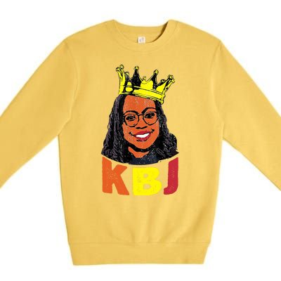 Ketanji Brown Jackson Retro KBJ Crown Premium Crewneck Sweatshirt