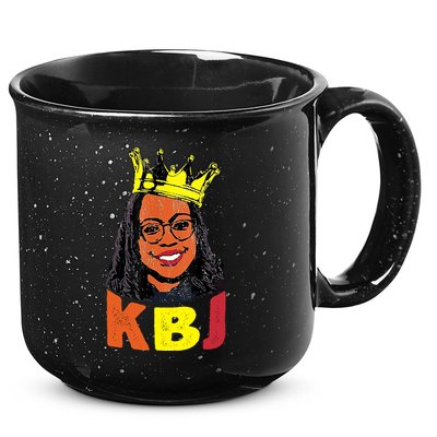 Ketanji Brown Jackson Retro KBJ Crown 15oz Campfire Ceramic Mug