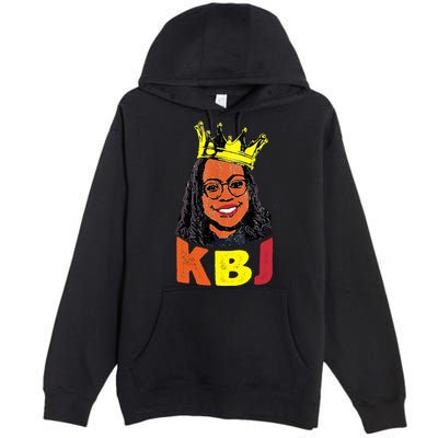 Ketanji Brown Jackson Retro KBJ Crown Premium Pullover Hoodie