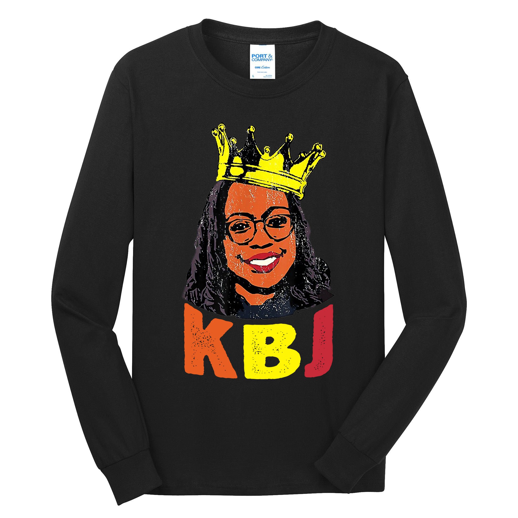 Ketanji Brown Jackson Retro KBJ Crown Tall Long Sleeve T-Shirt