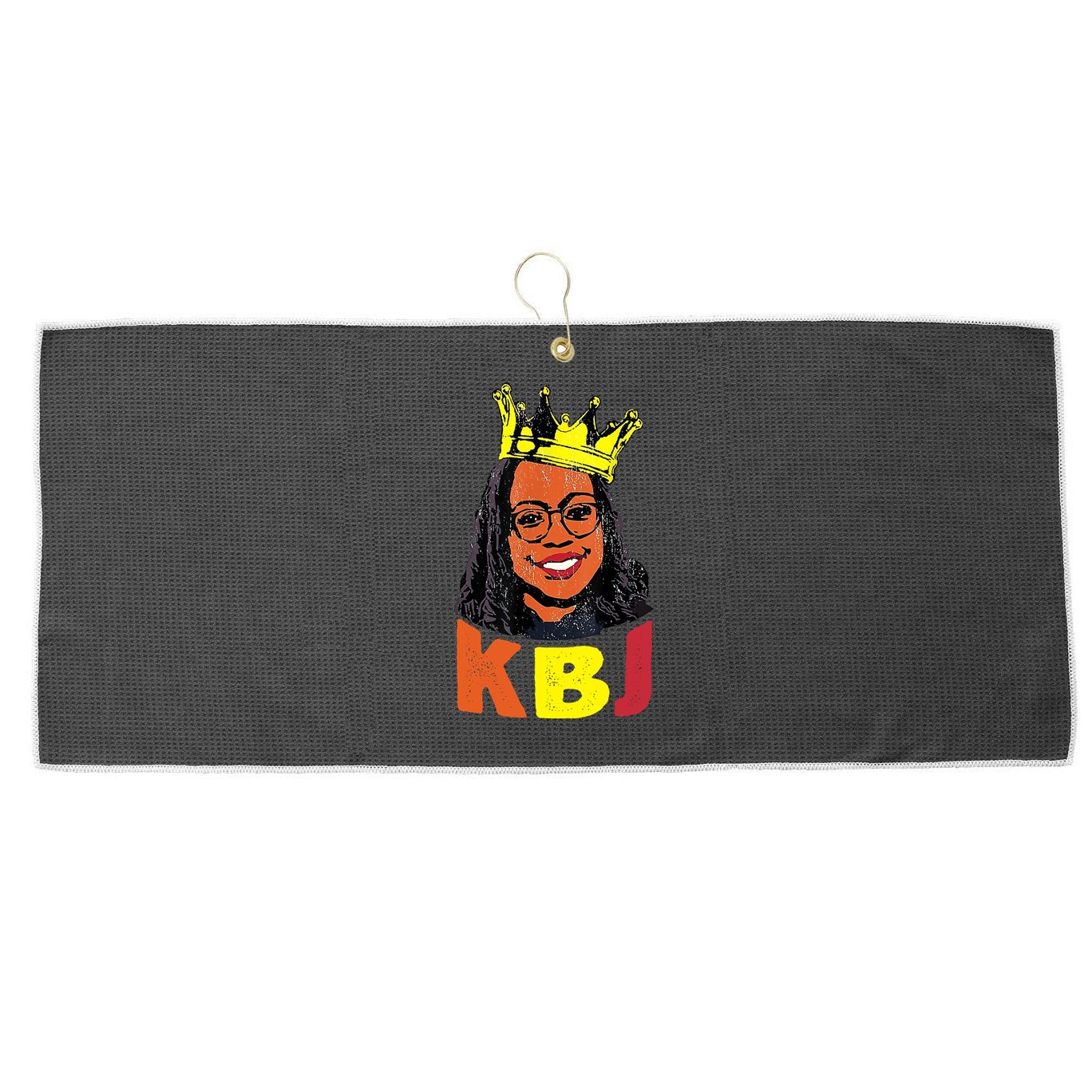 Ketanji Brown Jackson Retro KBJ Crown Large Microfiber Waffle Golf Towel