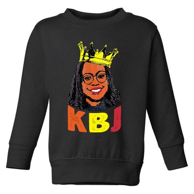 Ketanji Brown Jackson Retro KBJ Crown Toddler Sweatshirt