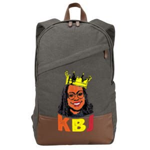 Ketanji Brown Jackson Retro KBJ Crown Cotton Canvas Backpack