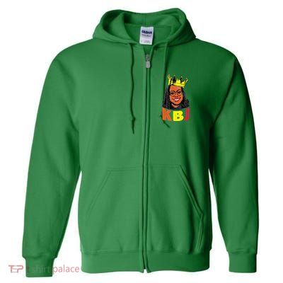 Ketanji Brown Jackson Retro KBJ Crown Full Zip Hoodie