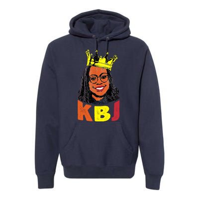 Ketanji Brown Jackson Retro KBJ Crown Premium Hoodie