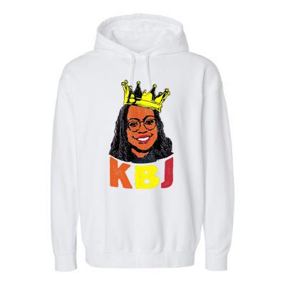 Ketanji Brown Jackson Retro KBJ Crown Garment-Dyed Fleece Hoodie