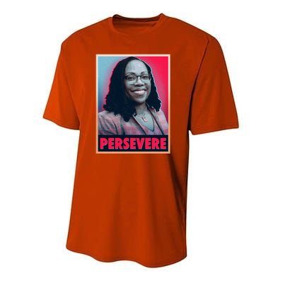 Ketanji Brown Jackson KBJ Persevere Vintage Poster Youth Performance Sprint T-Shirt