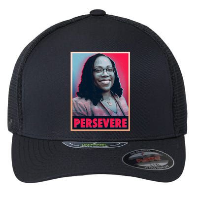 Ketanji Brown Jackson KBJ Persevere Vintage Poster Flexfit Unipanel Trucker Cap