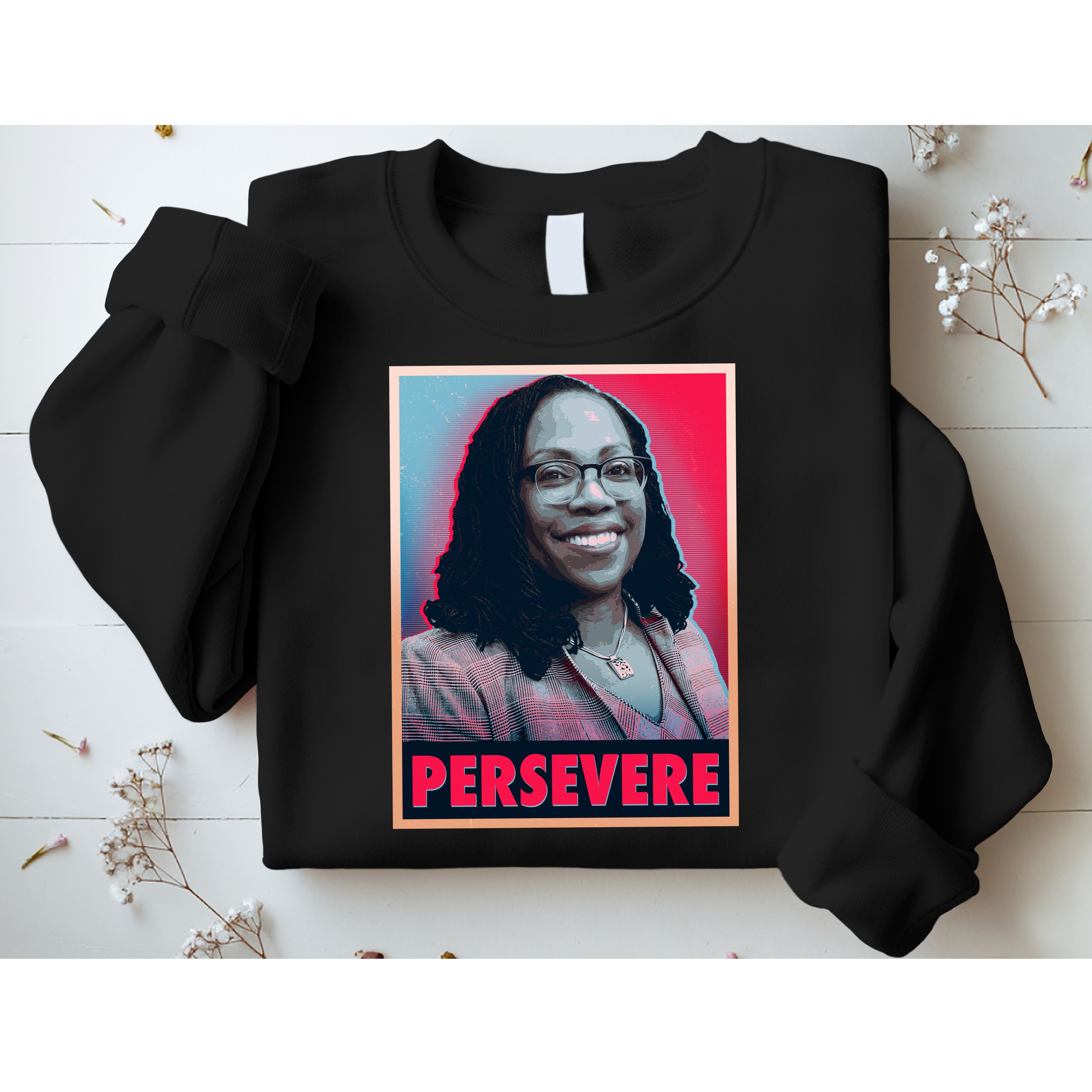Ketanji Brown Jackson KBJ Persevere Vintage Poster Sweatshirt