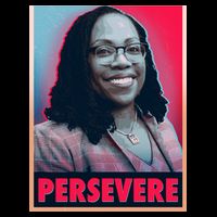 Ketanji Brown Jackson KBJ Persevere Vintage Poster Sweatshirt