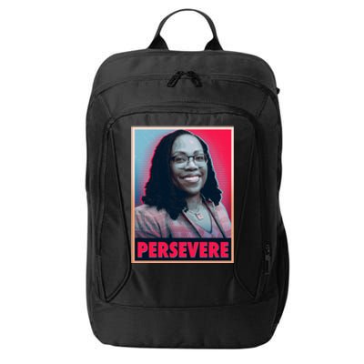 Ketanji Brown Jackson KBJ Persevere Vintage Poster City Backpack