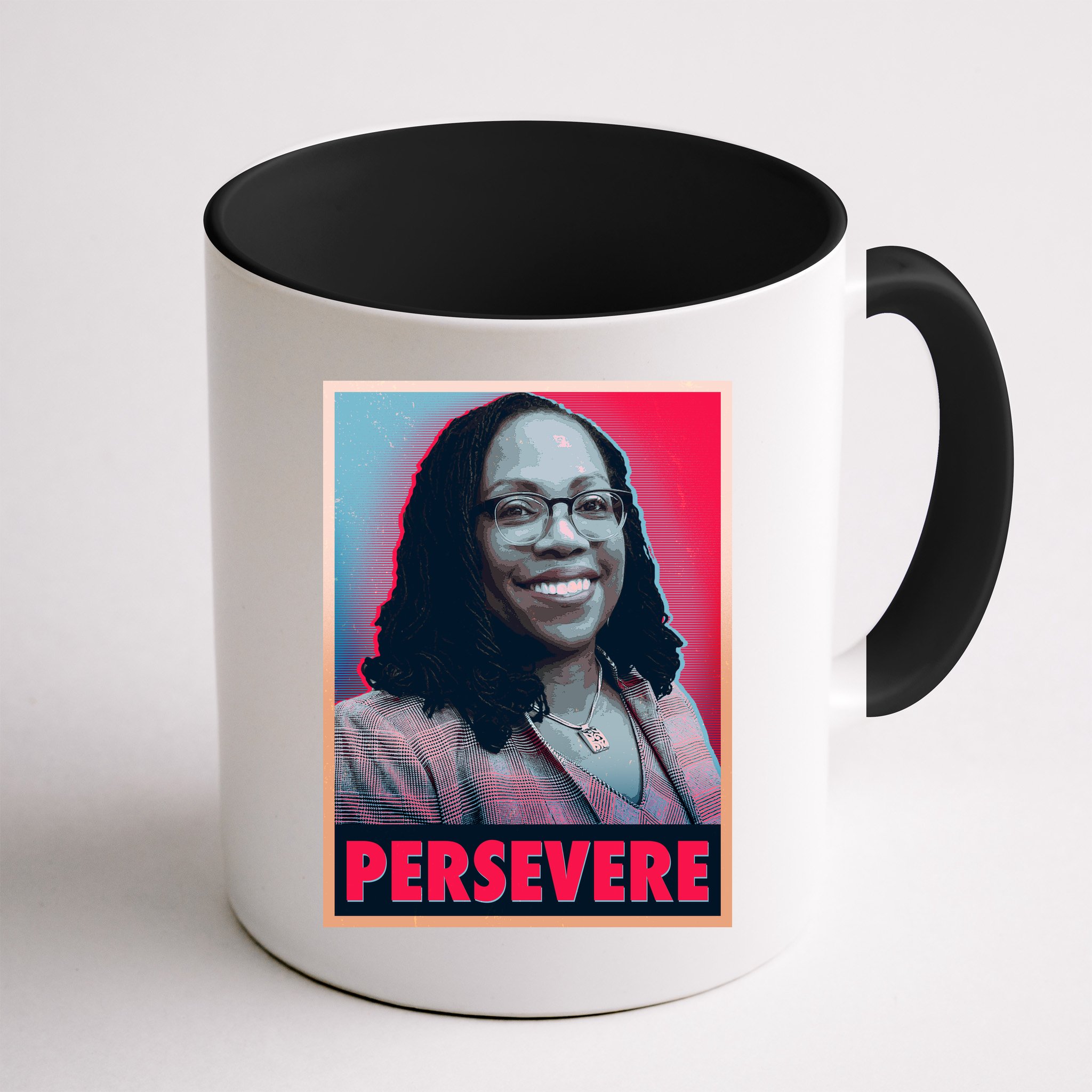 Ketanji Brown Jackson KBJ Persevere Vintage Poster Mug