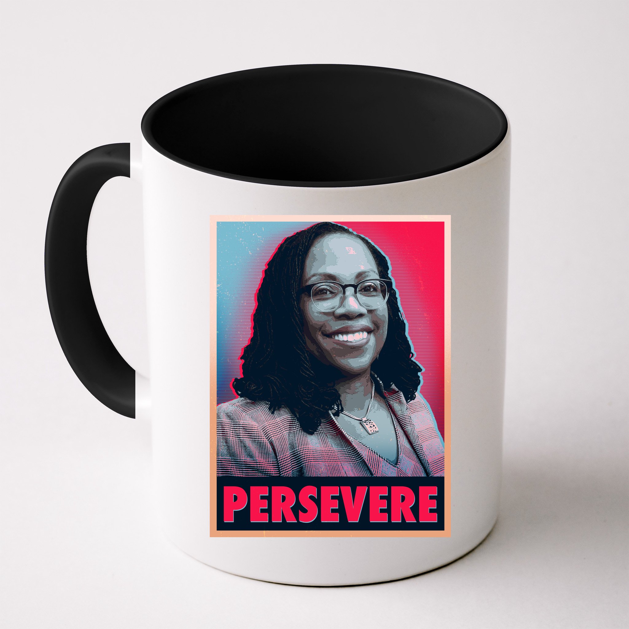 Ketanji Brown Jackson KBJ Persevere Vintage Poster Mug