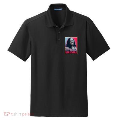 Ketanji Brown Jackson KBJ Persevere Vintage Poster Dry Zone Grid Polo