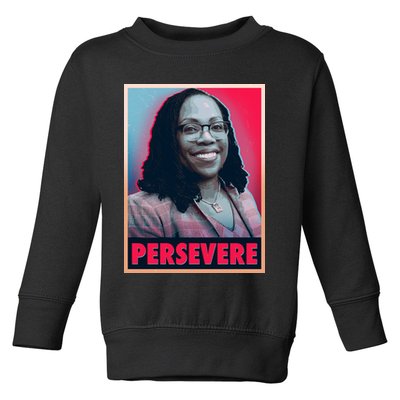 Ketanji Brown Jackson KBJ Persevere Vintage Poster Toddler Sweatshirt